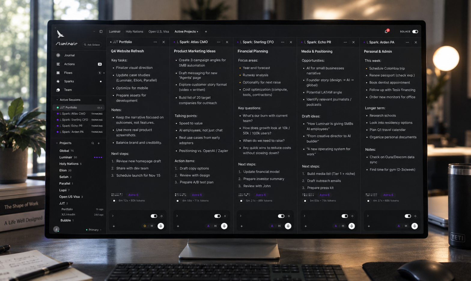 Luminair desktop app